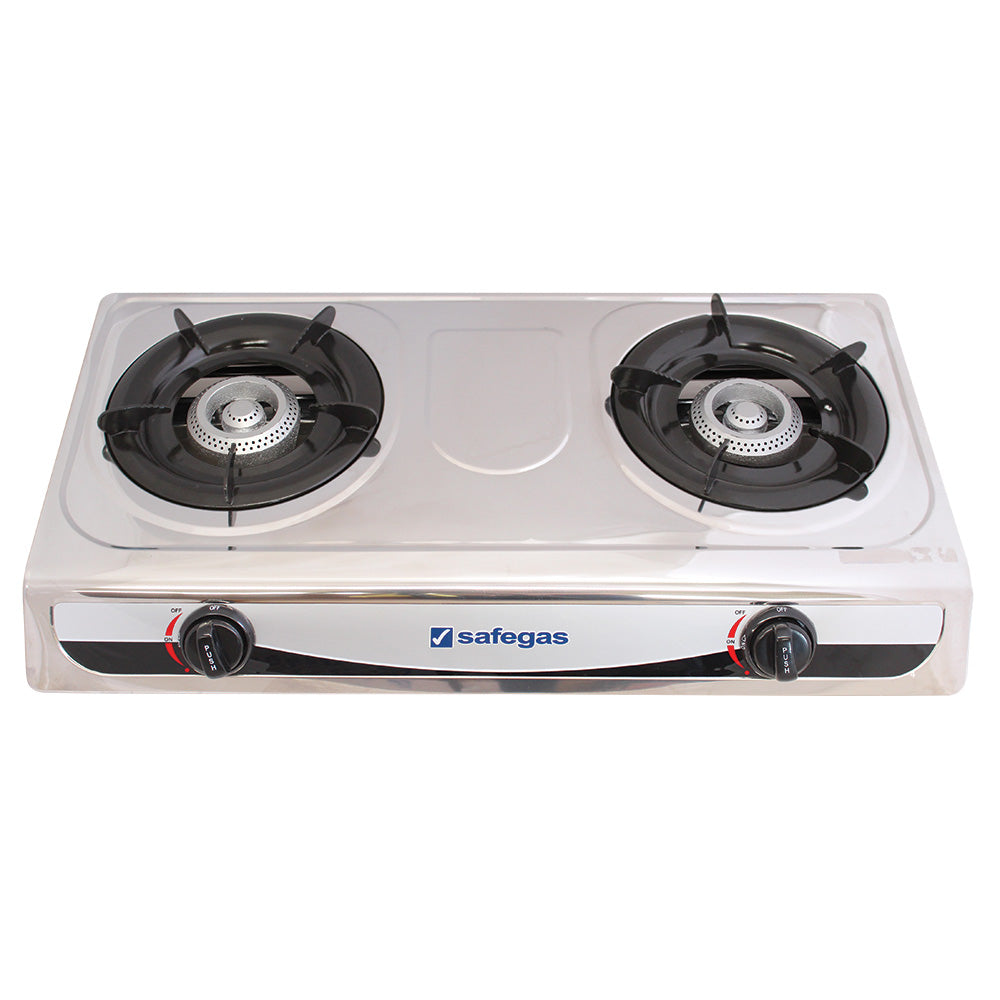 2 BURNER AUTO IGNITION S/STEEL COOKER